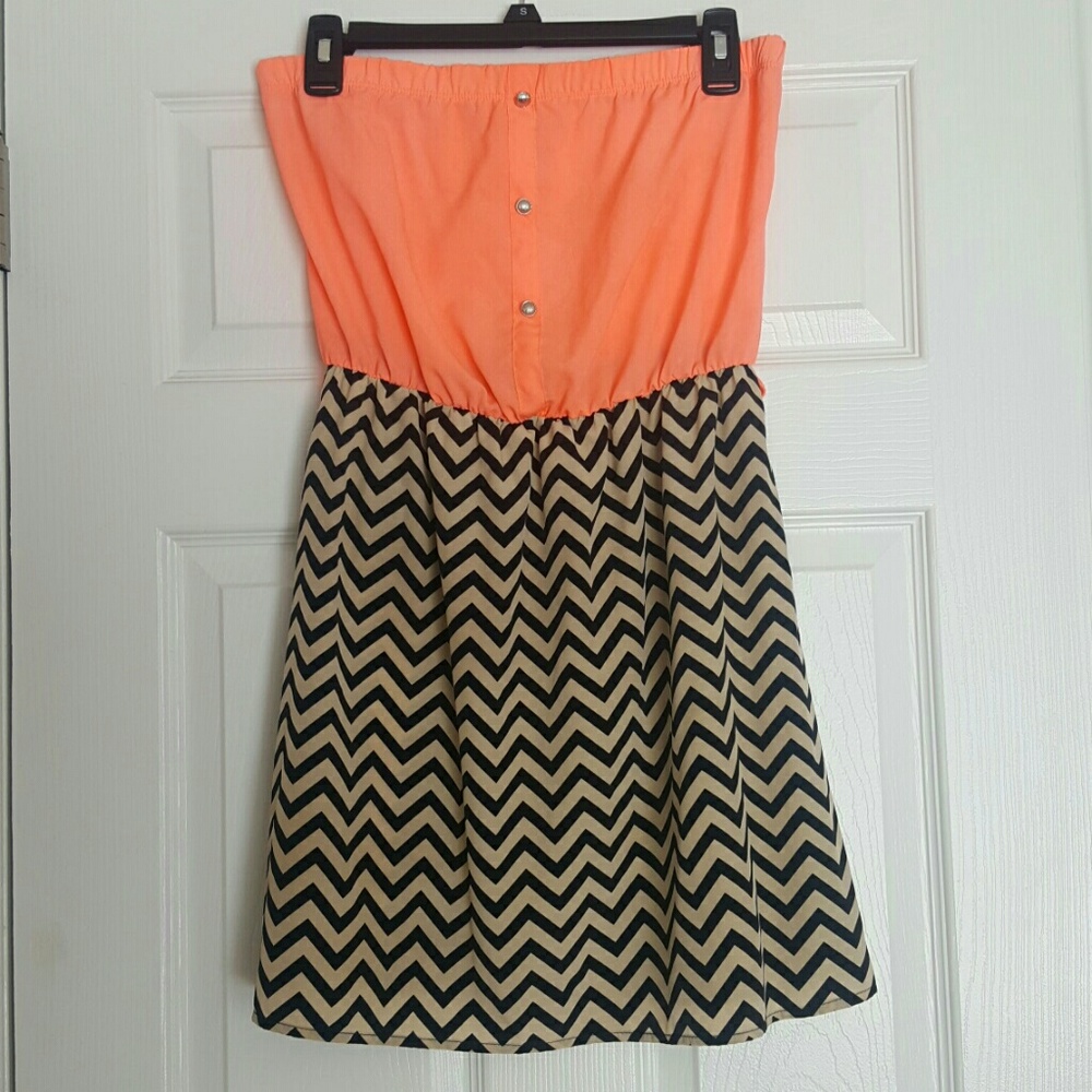 ❤ Millibon strapless summer mini dress size medium